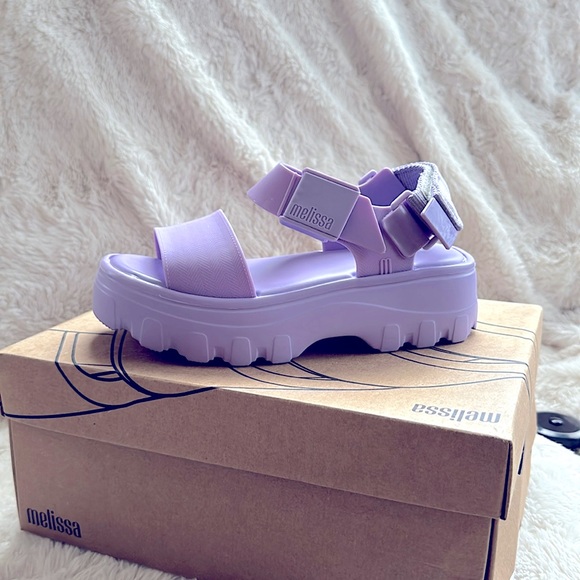 Melissa Shoes Melissa Shoes Womens Lilac Kick Off Sandal Size 5 Platform Sandals New In Box